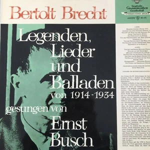 ERNST BUSCH: Brecht - Legenden, Lieder und Balladen (DGG 44028 HI-FI / NM) - Picture 1 of 3