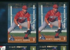 Lot (2) 2004 Grandstand #18 Dusty Gomon Swing of the Quad Cities (CG157) SWSW