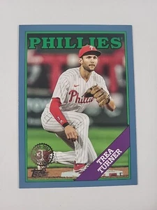 2023 Topps Update #88US-1 Trea Turner Philadelphia Phillies Blue Parallel  - Picture 1 of 2