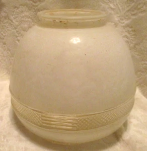 Vintage~Art Deco~Ceiling Fan Frosted Glass Globe/Shade~Used~1970's - Picture 1 of 10