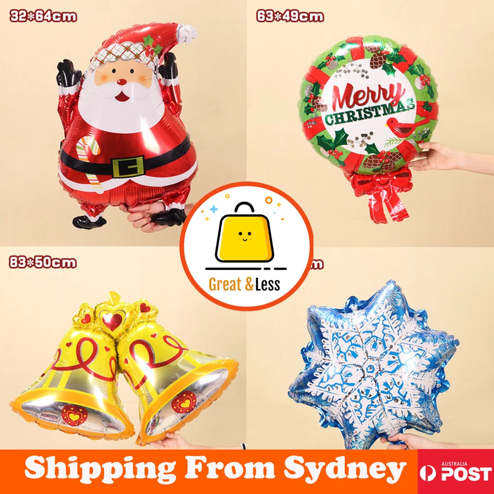 Christmas Balloon Santa Wreath Snowflake Bell Foil Balloon Party Supplies Decor - image 1 of 1