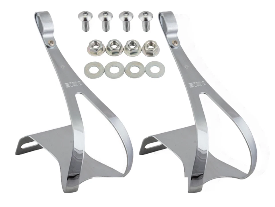 Nuevos clips de puntera de acero estilo clásico vintage MKS tallas M, L, LL con herrajes NJS Foto 1 de 1