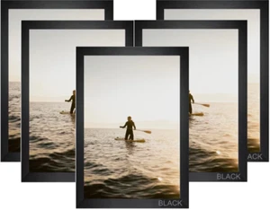 Black A1 Picture Frames Photo Frames Poster Frames Document Landscape Portriat - Picture 1 of 8