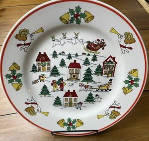 Jamestown China The Joy of Christmas Dinner Plates 10.5” Set Of 3 - Picture 1 of 8