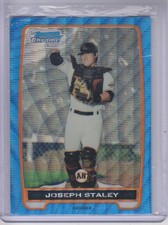 2012 Bowman Chrome Prospects Blue Wave Refractors #BCP26 Joseph Staley