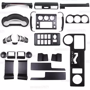 Matte Black ABS Interior Full Set Cover Trim Kit Set For FJ Cruiser 2007-2021 - Foto 1 di 95