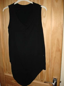 NEW + tag brand  MANGO SUIT very TRENDY, SEXY  BLACK TOP/ BLOUSE/VEST UK =M - Picture 1 of 3