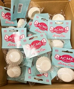 2400 White Mini Muffin Cupcake Liners Paper Baking Cups 2400 COUNT NEW - Picture 1 of 4