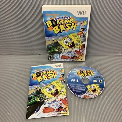 SpongeBob's Boating Bash (Nintendo Wii Game, 2010) CIB, Complete w/ Manual - Image 1 of 4