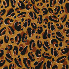 Bekleidungsstoff Pearl Peach Leoparden Muster ocker schwarz braun 1,44m Breite
