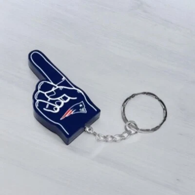 Chaveiro de dedo NFL New England Patriots unissex #1 - Imagem 1 de 3