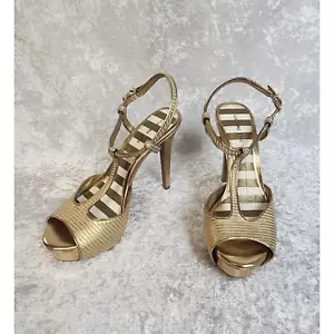 Gianni Bini Womens Gold Pump-Size 8.5M - Picture 1 of 8