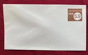 JOHN'S DEALS - USA - 5,9c AUTHENTISCHER GEMEINNÜTZIGER ORG GESTEMPELTER UMSCHLAG - SC #U591 - Bild 1 von 2