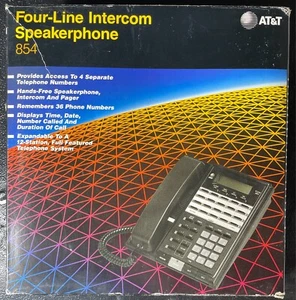 Vintage AT&T Four-Line Intercom Speakerphone #854 Barely Used - Picture 1 of 19