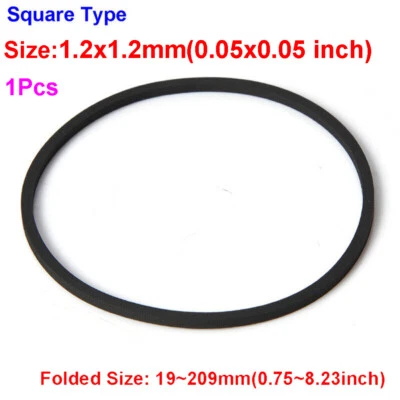 1,2 mm Universal Gummi Vierkant Typ Antriebsriemen Band für Kassette Videorecorder - Bild 1 von 4