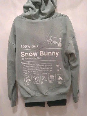 Wild Fable Viral 100% Chill Snow Bunny Banned Recalled Hoodie XXS XS S NWT - Image 1 of 3