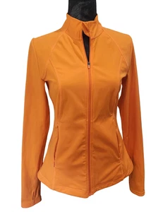 Sweaty Betty Power Workout Zip Laufjacke Neon Orange Damen Small LESEN - Bild 1 von 8