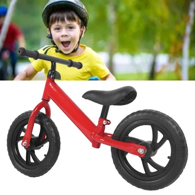 Kleinkind Balance Fahrrad 12 Zoll High Carbon Steel Sitzhöhe Einstellbar Mi| - Bild 1 von 4