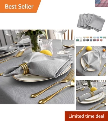 Elegantes Servilletas Diseño Remolino 20x20 - Servilletas de Tela Pesadas para Todas las Temporadas Foto 1 de 4