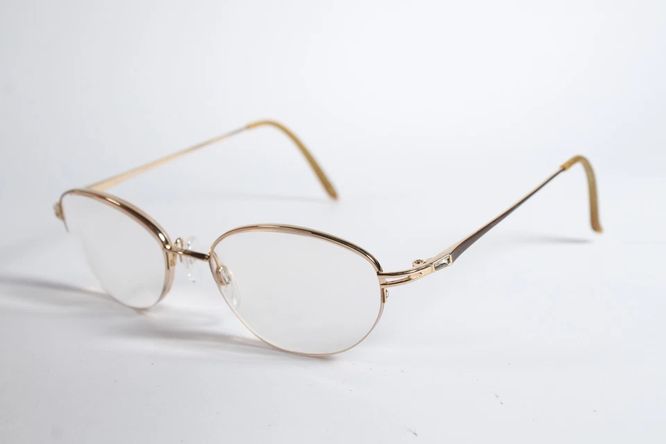 Elle Eyeglasses EL18513 Womens Gold LB Semi-Rimless Titanium Glasses Frames - Image 1 of 4