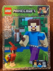 LEGO Minecraft Steve Big Fig w/Parrot 21148 BigFig - NEW Sealed - damaged box - Picture 1 of 6