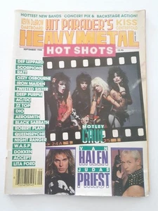 September 1985 Hit Parader Heavy Metal Hot Shots Ozzy Osborne Motley Crue Kiss - Picture 1 of 11