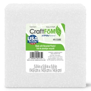 Blocco FloraCraft CraftFoM - 5,9"X5,9"X5,9" B666WS - Foto 1 di 6