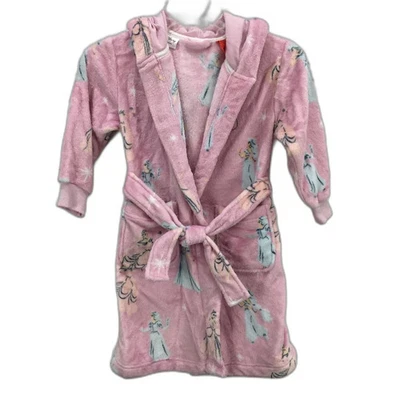 NEW Target Disney Classic Princesses Pattern Pink Dressing Gown Girls Size AU 4 - image 1 of 4