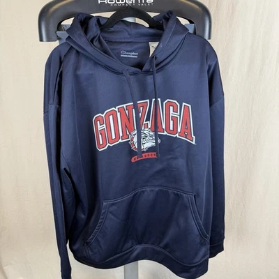 Gonzaga Bulldogs Azul Marino XL Campeón Sudadera con Capucha Calentador de Manos Bolsillo Cordón Capucha Usada en Excelente Condición Foto 1 de 4
