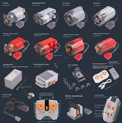 19Pcs Power Functions Technic Motor Remote Receiver Battery Box Fit For Lego - Image 1 of 4