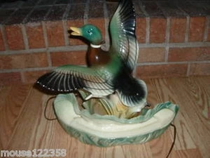 vintage 1950s Lane of California  Duck TV Lamp Planter bird design - Picture 1 of 1