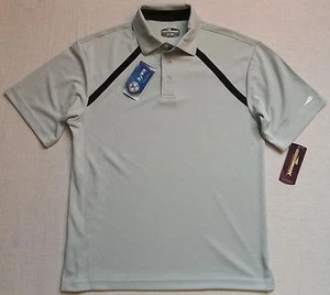 Mens GRAND SLAM Golf performance Polo sz S fitness club shirt gray NWT - Picture 1 of 2