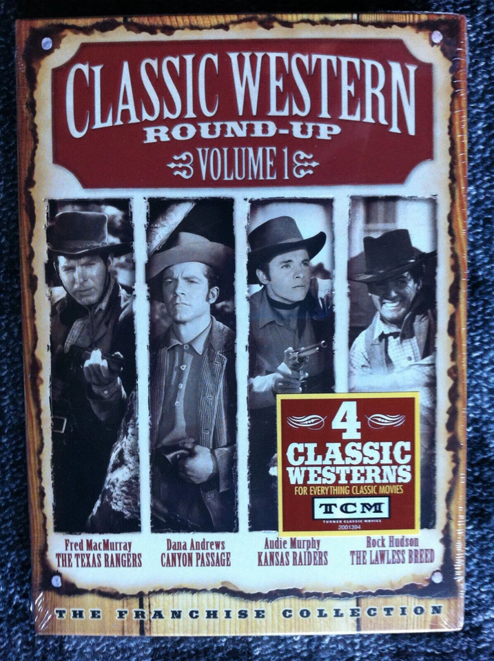 CLASSIC WESTERN ROUND-UP - Vol. 1 - DVD REGION 1 ( USA / CANADA ) - 4 Westerns - Image 1 of 1