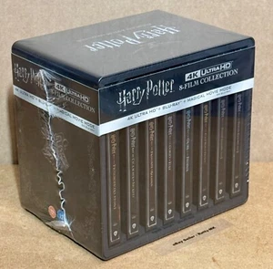 HARRY POTTER COMPLETE 8 MOVIE 4K + BLU RAY STEELBOOK COLLECTION - NEW & SEALED - Picture 1 of 18