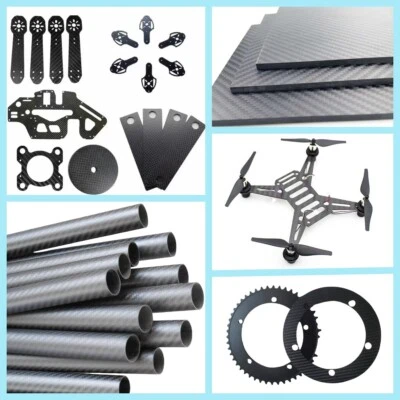 Carbon Fiber Sheet Plate Panel Tube Cutting Process CNC Machining Custom Service - Image 1 of 4