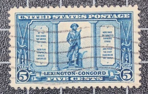 Scott 619 - 5 Cents Lexington - Used - PSE Cert 95 - SCV - $140.00 - Picture 1 of 3