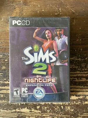 Sims 2: Nightlife (PC, 2005) Sealed New EA Games - Image 1 of 3
