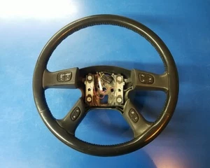 2002-2003 Chevrolet Trailblazer Envoy Bravada EBONY Leather Steering Wheel USED - Bild 1 von 13