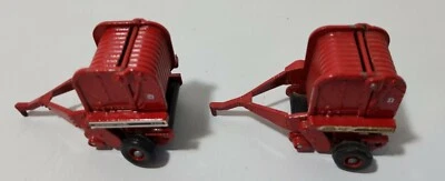 Pair Ertl International 2400 Round Baler 1/64 diecast Missing Bale - Image 1 of 4