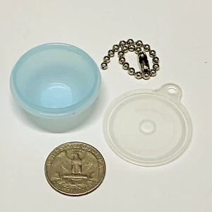 Tupperware Keychain Wonderlier Bowl Mini Key Chain Gadget Vtg Pastel Blue 1306-1 - Bild 1 von 8