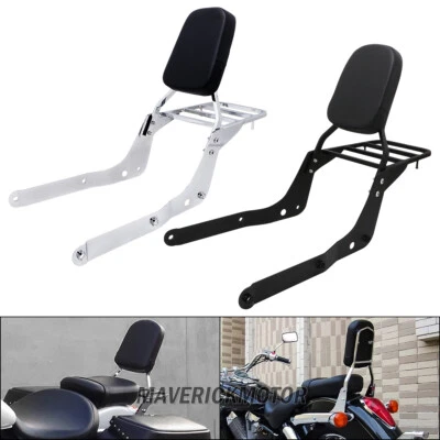 Backrest Sissy Bar w/ Luggage Rack For Honda Shadow Aero 750 VT 750C 750CA 04-23 - Image 1 of 4