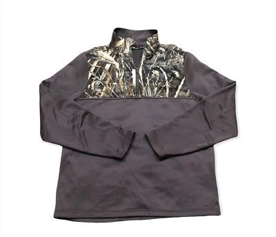 Under Armour Caliber  1/4 Zip Pullover Men’s Size M Realtree Max 5 Brown Hunting - Image 1 of 4
