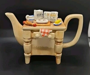 Vintage Baking Day Teapot British Tea Council Collection 1987 Sunshine Ceramics - Picture 1 of 13