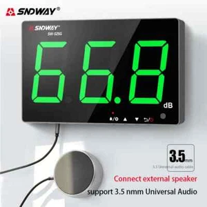 SW-525G Wall-mounted Sound Level Meter 30-130 Db Digital Decibel Noise Meter - Picture 1 of 22