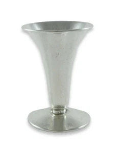 Antique 1925 German Solid 835 Silver Hammered Finish Flower Vase Emile Herman - Bild 1 von 7
