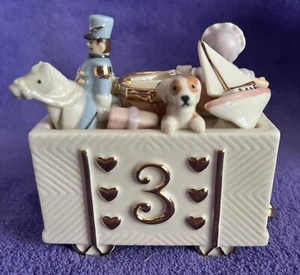 Lenox “Terrific 3 Birthday” Train, Car Porcelain Figurine New In Box COA - Picture 1 of 8