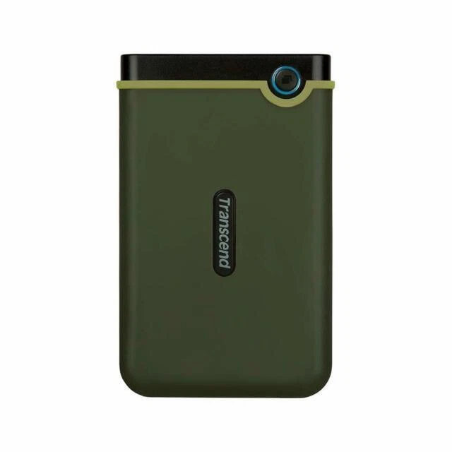 Transcend StoreJet 25M3G 2 TB, 2.5 in Desktop External HDD - Military Green (TS2TSJ25M3G)