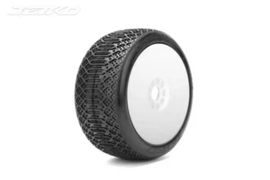 Jetko J-One 1/8 RC Pre-Glued Wheels And Tyres - 1pr of Wet/Cold Compound - Picture 1 of 1