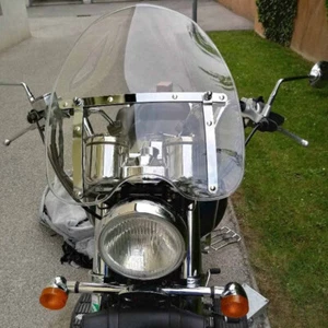 Detachable Windshield Windscreen For Harley Dyna Softail Sportster X L883 1200 - Picture 1 of 12