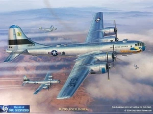 STAMPA ARTISTICA: B-29 Superfortezza sulla Corea - Stampa di Pastore - Foto 1 di 1